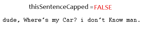 C++ Sentence Case Step 1