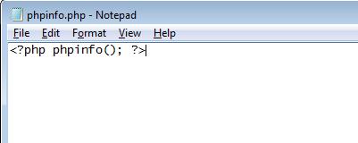phpinfo
